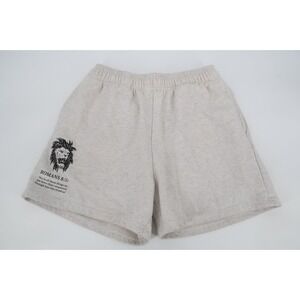 Holstrength Sweatshorts Men's XL Gray Gym Workout Cross Romans 8:37 Lion